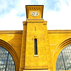 Image showing old wall architecture in london england windows and brick exteri