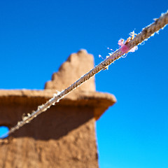 Image showing moroccan old wall and brick in antique city