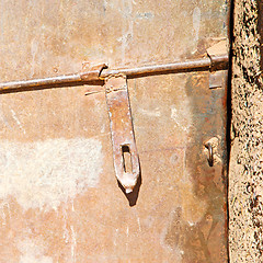 Image showing knocker in morocco africa old and history