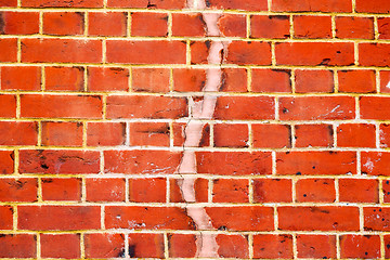 Image showing in london   the      texture wall and ruined brick