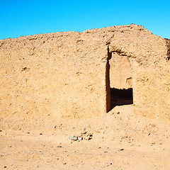 Image showing moroccan old wall and brick in antique city