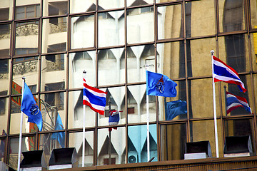 Image showing  bangkok terrace  thailand  in office      flag  the   modern bu