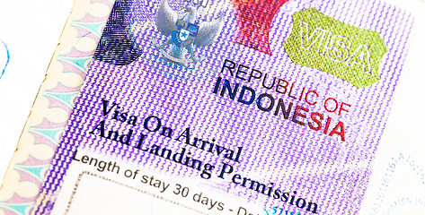 Image showing Indonesia Visa