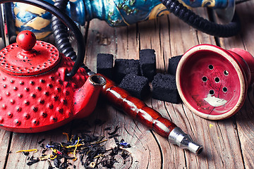 Image showing Still life with a hookah