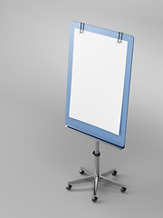 Image showing Flip chart on gray 