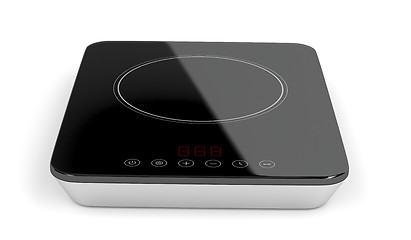 Image showing Portable induction cooktop