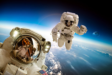 Image showing Astronaut in outer space