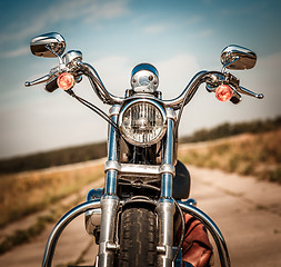 Image showing Motorcycle on the road