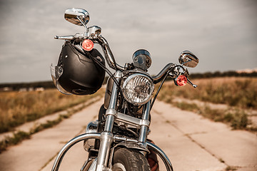 Image showing Motorcycle on the road