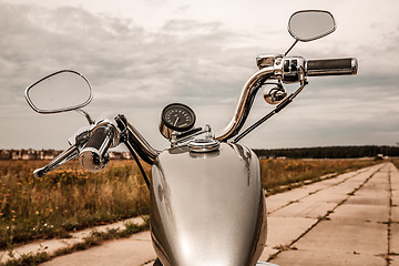 Image showing Motorcycle on the road