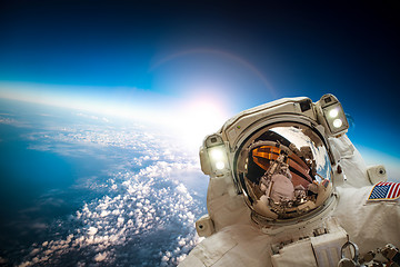 Image showing Astronaut in outer space