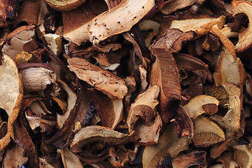 Image showing dried edible mushrooms