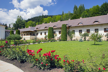 Image showing Putna monastery yard