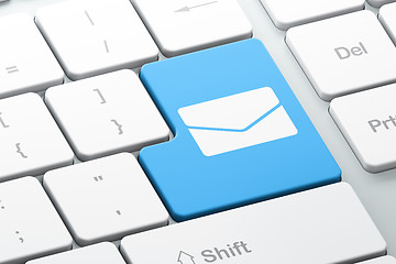 Image showing Finance concept: Email on computer keyboard background