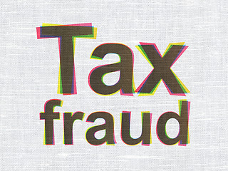 Image showing Law concept: Tax Fraud on fabric texture background