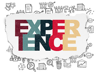 Image showing Finance concept: Experience on Torn Paper background