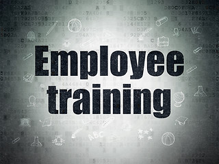 Image showing Studying concept: Employee Training on Digital Paper background