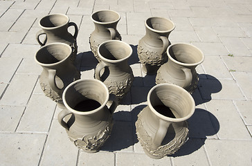 Image showing Handmade pots