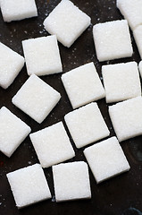 Image showing white sugar cubes