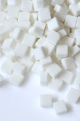 Image showing white sugar cubes