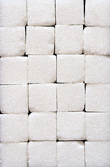 Image showing white sugar cubes