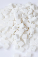 Image showing white sugar cubes