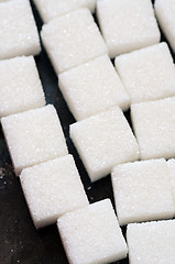 Image showing white sugar cubes