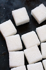 Image showing white sugar cubes