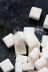 Image showing white sugar cubes