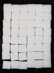 Image showing white sugar cubes