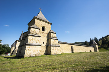 Image showing Fortified monastery in Bucovina
