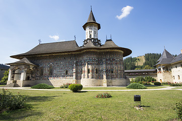 Image showing Painted walls of the church