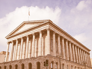 Image showing Retro looking Birmingham Town Hall