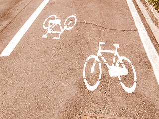 Image showing  Bycicle sin vintage