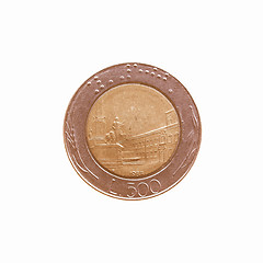 Image showing  Coin isolated vintage