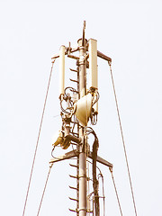Image showing  Telecommunication aerial tower vintage