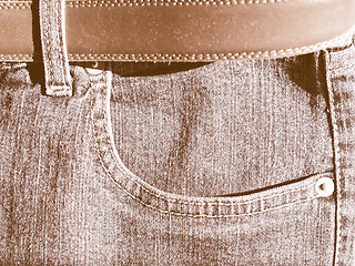 Image showing  Blue jeans vintage