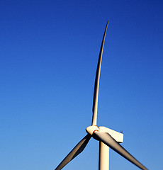 Image showing spain africa wind turbines and the sky in  