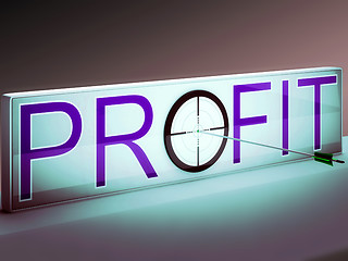 Image showing Profit Target Shows Market And Trade Income