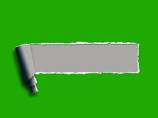 Image showing Torn Paper Background Shows Blank Copyspace Ripped Note