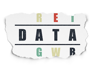 Image showing Data concept: Data in Crossword Puzzle