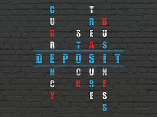 Image showing Banking concept: Deposit in Crossword Puzzle