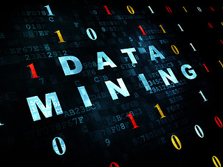 Image showing Data concept: Data Mining on Digital background