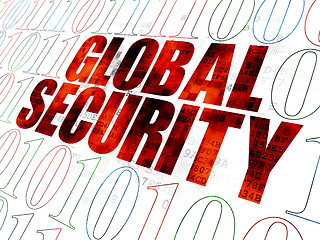 Image showing Security concept: Global Security on Digital background