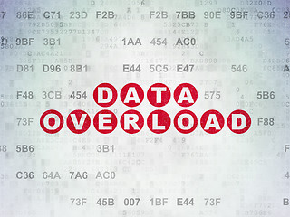 Image showing Data concept: Data Overload on Digital Paper background