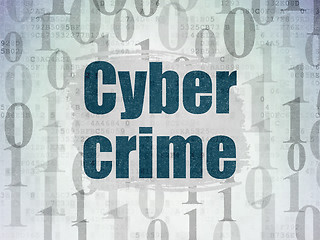 Image showing Security concept: Cyber Crime on Digital Paper background