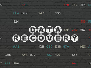 Image showing Data concept: Data Recovery on wall background