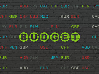 Image showing Banking concept: Budget on wall background