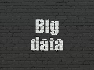 Image showing Information concept: Big Data on wall background