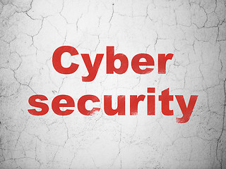 Image showing Security concept: Cyber Security on wall background